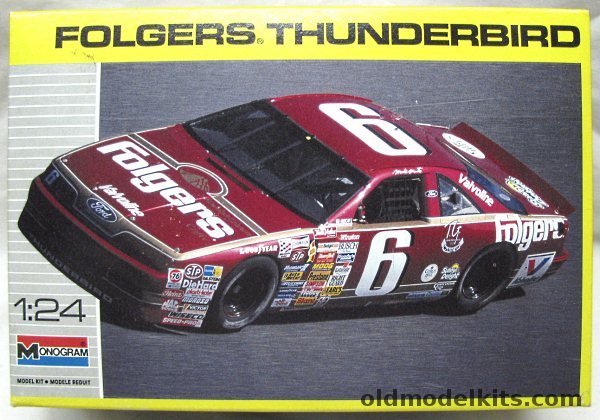 Monogram 1/24 Mark Martin Folgers Ford Thunderbird, 2928 plastic model kit